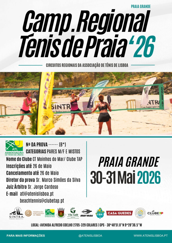 Campeonato Regional Ténis de Praia 2026 Associação de Ténis de Lisboa